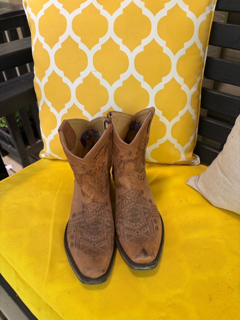 Old Gringo Tan Leather Ankle Boots